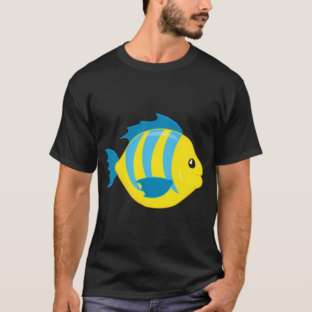 Gestreifter Fisch T-Shirt (Vorderseite)