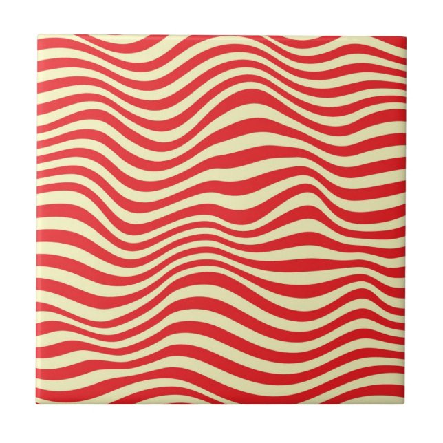 Gestreifter Hintergrund Fliese (Vorderseite)