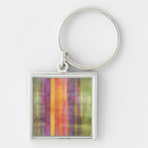 Gestreifter Kunst-Muster-Schlüsselanhänger Schlüsselanhänger
