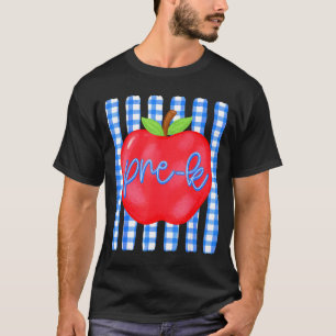 Gestreifter Lehrer Pre-K bis Vorschule zurück zur T-Shirt