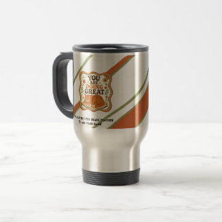Gestreifter Orange Katze Zurück zur Schule Tasse