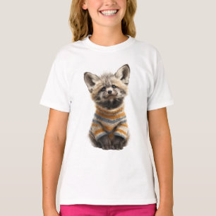 Gestreifter Pullover Fuchs Kids