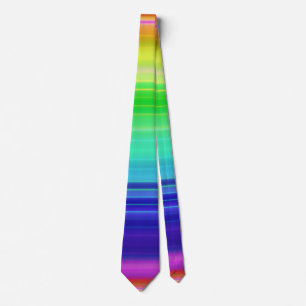 Gestreifter Regenbogen-Hintergrundverlauf Krawatte
