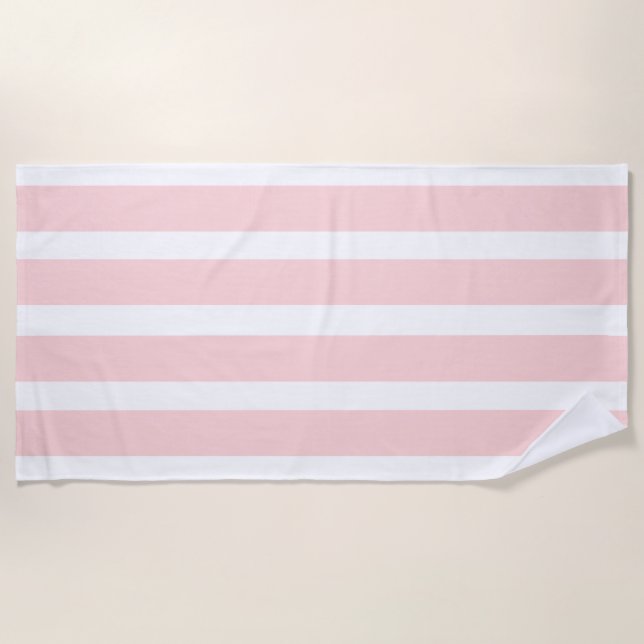Gestreifter rosa Strandtuch (Vorderseite)