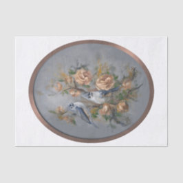 Gestreifter Schwarzkopfmeise Seidenpapier