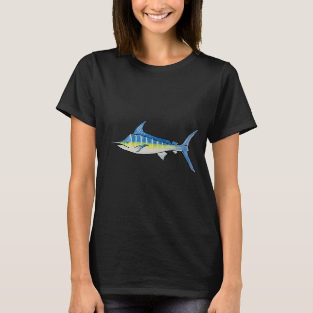 Gestreifter Schwertfisch T-Shirt (Vorderseite)