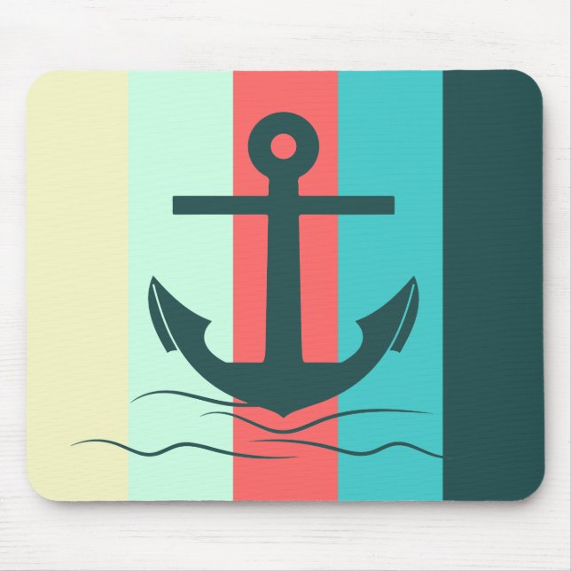 Gestreifter Seefahrer Mousepad (Vorne)