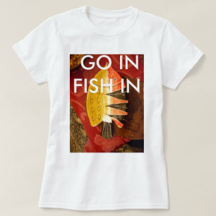 Gestreifter Sensations Tigerbarben Fisch Kunst Dru T-Shirt