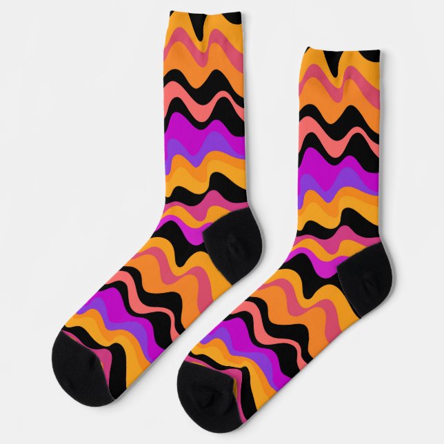Gestreifter Socken (Linkes Detail)
