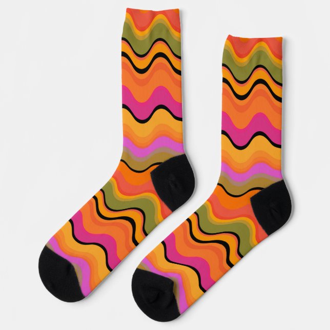 Gestreifter Socken (Linkes Detail)