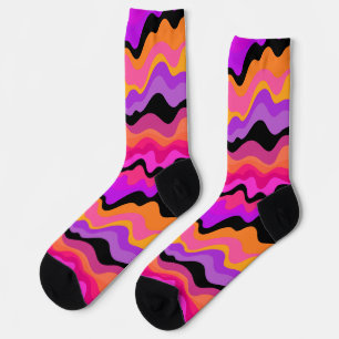 Gestreifter Socken