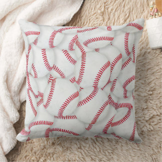 Gestreiftes Baseballs-Muster Kissen