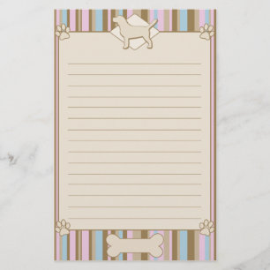 Gestreiftes Beagle-Briefpapier Briefpapier