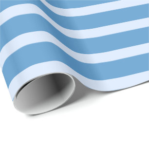 Gestreiftes Blau Geschenkpapier