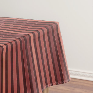 Gestreiftes einfaches Muster Retro-Braun Tischdecke