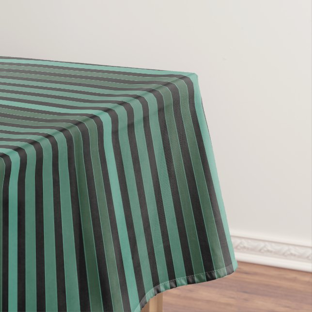 Gestreiftes einfaches Muster Retro Grün Tischdecke (Beispiel)
