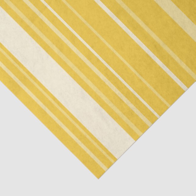 Gestreiftes Gelbmuster Seidenpapier (Detail)