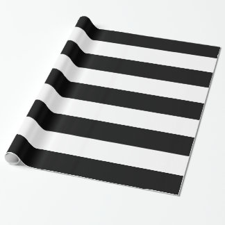 Gestreiftes Geschenk-Schwarzweiss-Packpapier Geschenkpapier