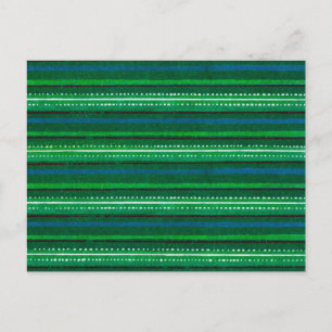 Gestreiftes japanisches Holzschnitt-Textil Postkarte