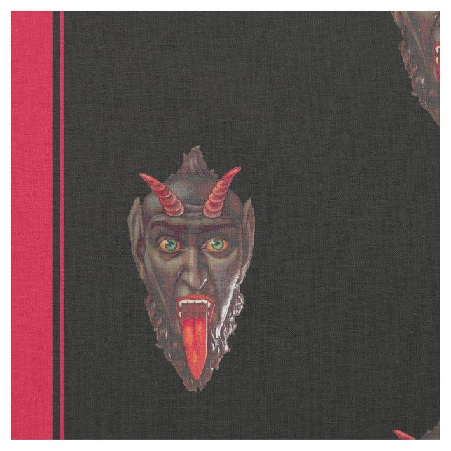 Gestreiftes Krampus Stoff (Nahaufnahme)