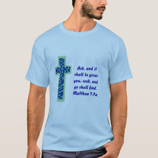 Gestreiftes Kreuz T-Shirt