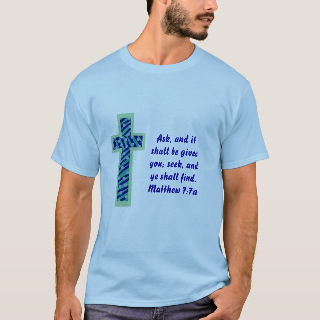 Gestreiftes Kreuz T-Shirt (Vorderseite)