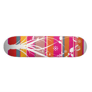 Gestreiftes launisches skateboard