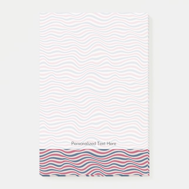 Gestreiftes Muster 2 Post-it Klebezettel (Vorderseite)