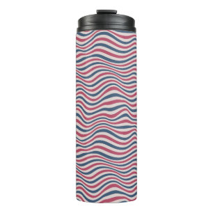 Gestreiftes Muster 2 Thermosbecher