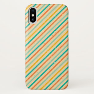 Gestreiftes Muster des Retro Schmutzes Case-Mate iPhone Hülle