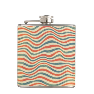 Gestreiftes Muster Flachmann