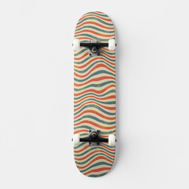 Gestreiftes Muster Skateboard (Vorderseite)