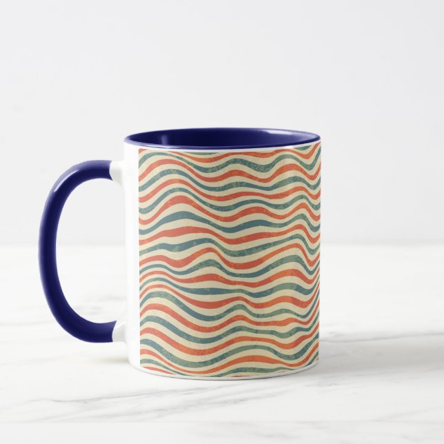 Gestreiftes Muster Tasse (Links)