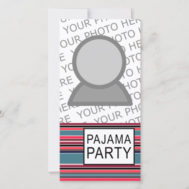 gestreiftes Pyjama-Party (Vorderseite)