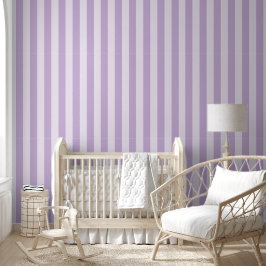 Gestreiftes, weiches, gedämpftes Lavendel-Lila Min Tapete
