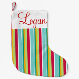Gestreiftes Weihnachten Kleiner Weihnachtsstrumpf