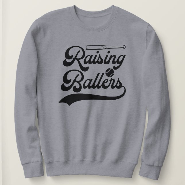 Gestresste Baseball-Saison-Mama Grafik-Sweatshirt Sweatshirt (Design vorne)