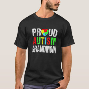 Gestresste stolze Autismus-Oma Herz Familienüberei T-Shirt