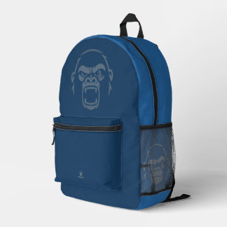 Gestresster Affe - Brüllen! Blau Bedruckter Rucksack