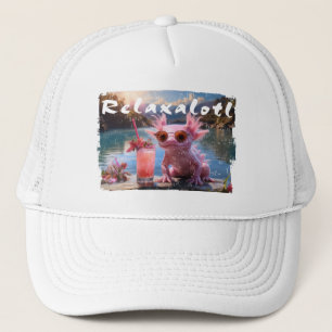 Gestresster Relaxalotl Axolotl Truckerkappe