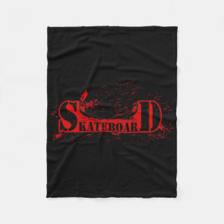 Gestresster Skateboard Skateboarding Skater Und Sk Fleecedecke