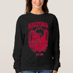 Gestresstes Glitch-Look-Kardinal-Party-Gameday-Fan Sweatshirt