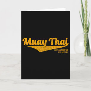 Gestresstes Muay Thai Kickboxen, Mma, Bjj, Thaila Karte