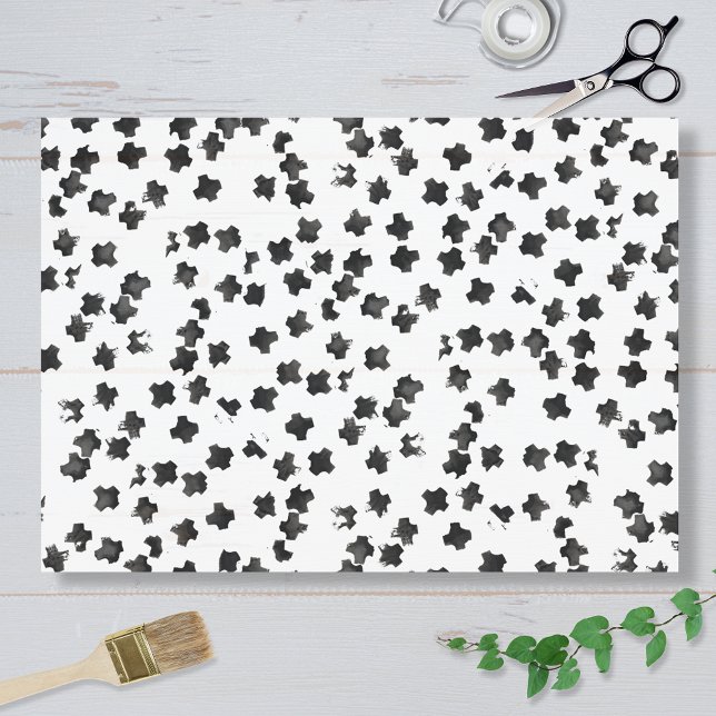 Gestresstes schwarzes Kreuz-Tissue-Papier Seidenpapier (Von Creator hochgeladen)