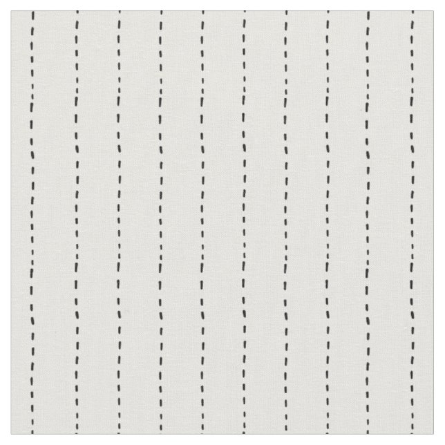 Gestrichelte Linien auf Weiß Stoff (Nahaufnahme)