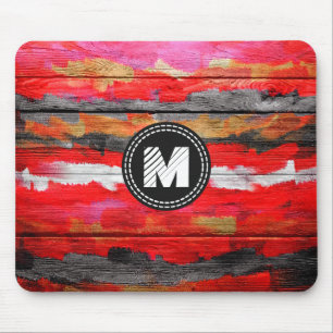Gestrichene Farben Holz Optik #4 Mousepad