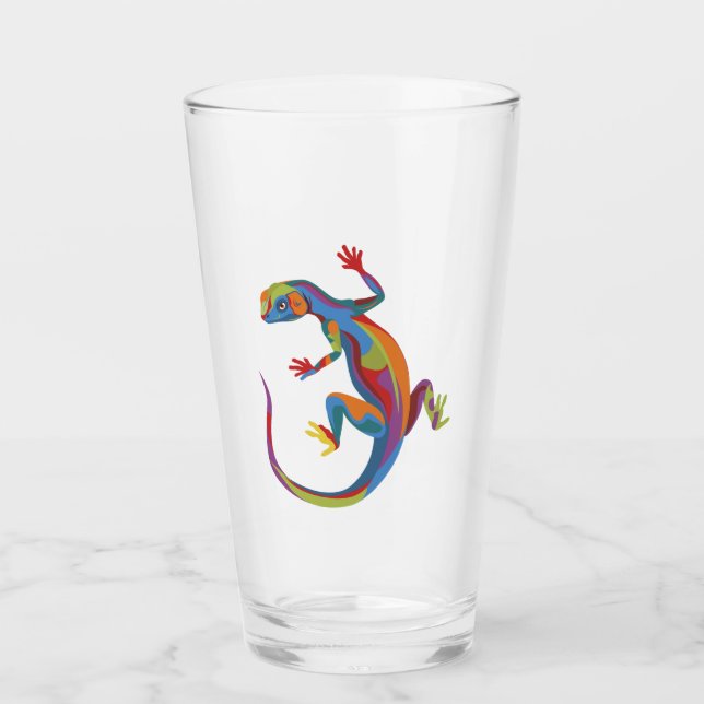 gestrichene Lizard Glas (Vorderseite)