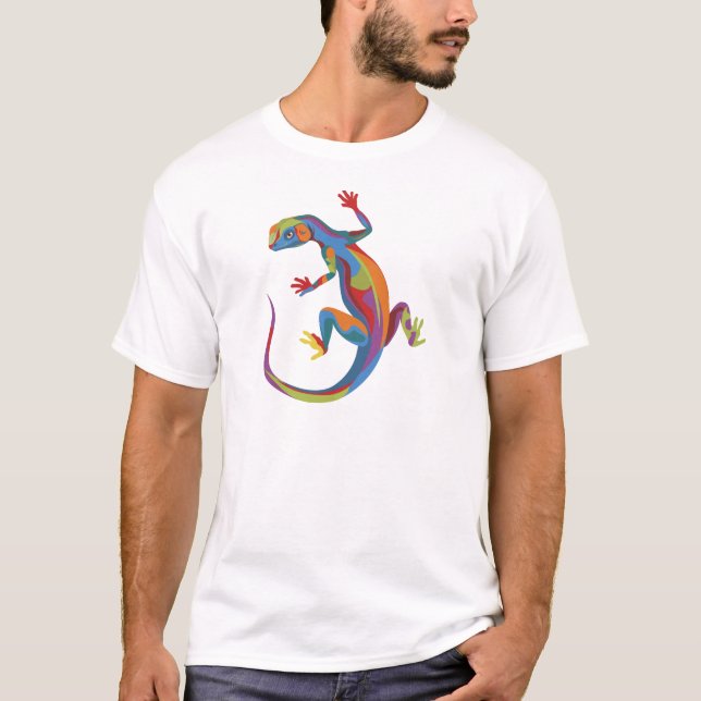 gestrichene Lizard T-Shirt (Vorderseite)