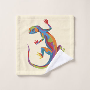 gestrichene Lizard Waschlappen