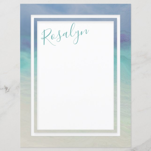 gestrichene Ocean Border Paper (Vorderseite)